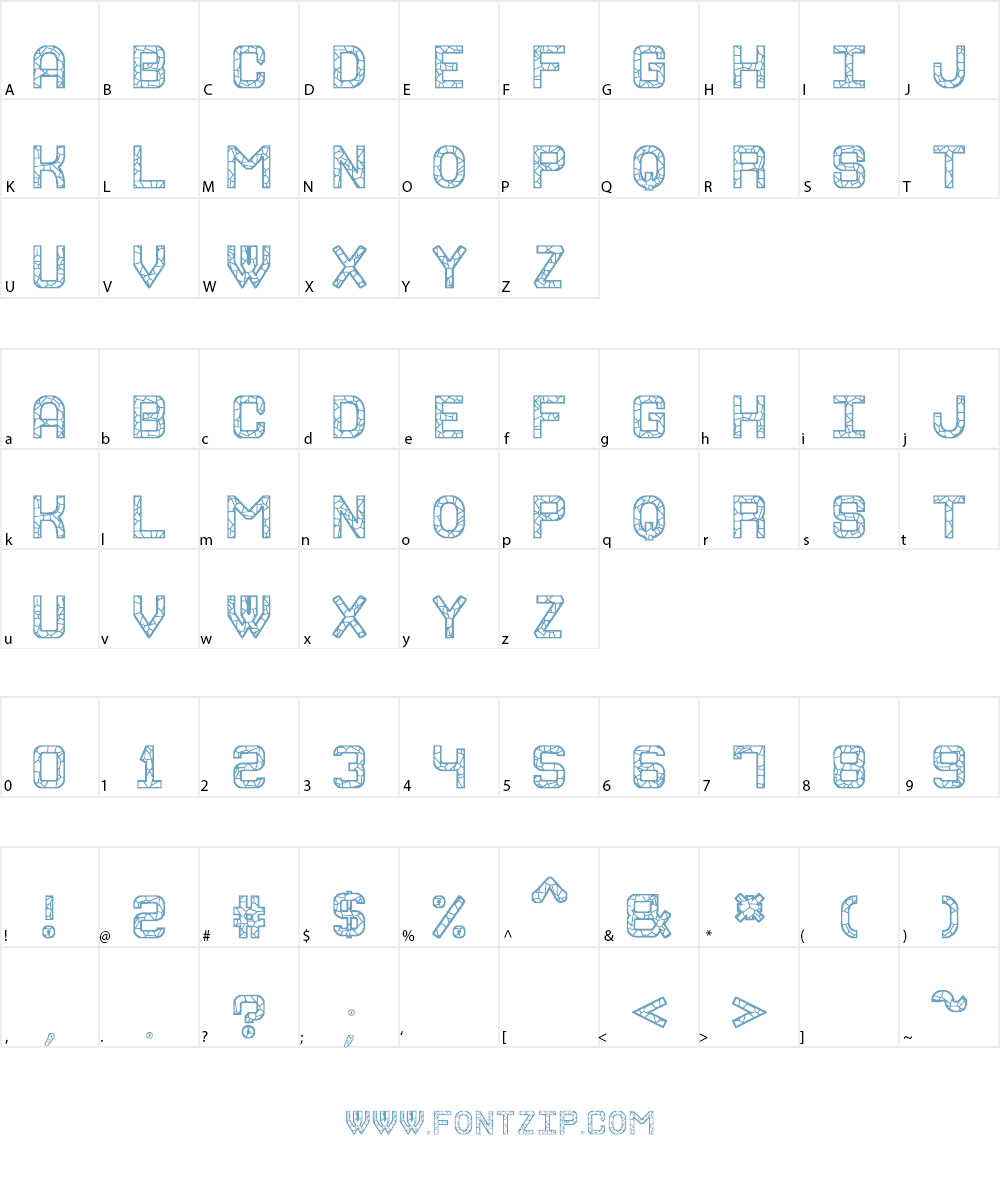 Granite Rock St Font Character